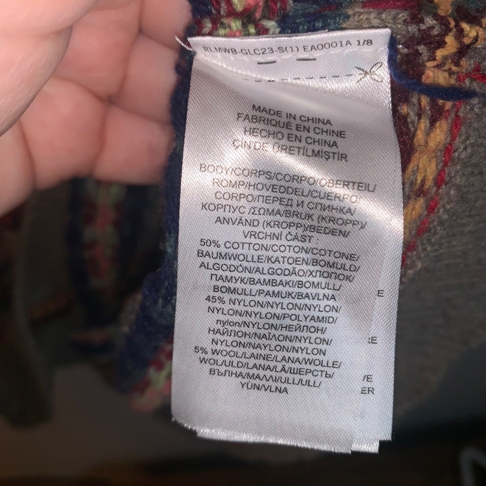 Lauren Ralph Lauren Fair Isle Sweater Wool Blend - Picture 4 of 10